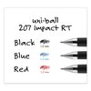 Uni-Ball Refill for uni-ball Gel 207 IMPACT RT RB Pen, Bold Pt, Blue Ink, PK2 65874PP